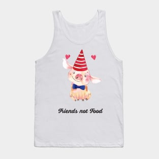 Friends not Food - piglet Tank Top